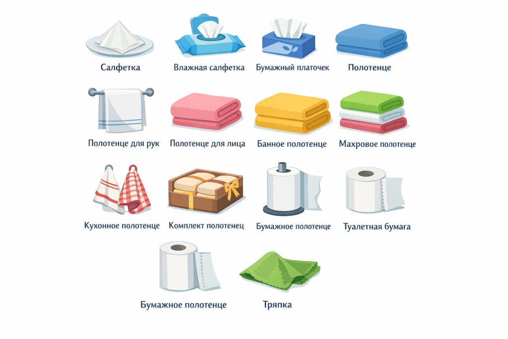 Hygene products vocabulary