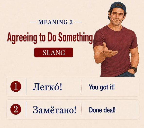 Russian slang for agreeing to do something